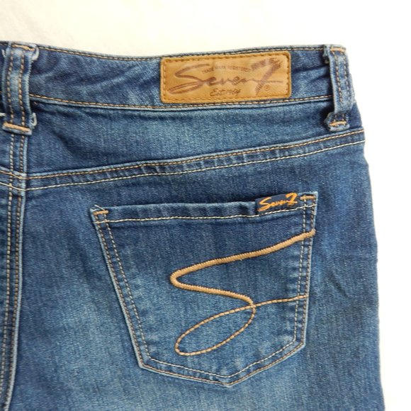 Seven7 Jeans Denim Shorts Size 10 Womens Mid Rise - Picture 10 of 10